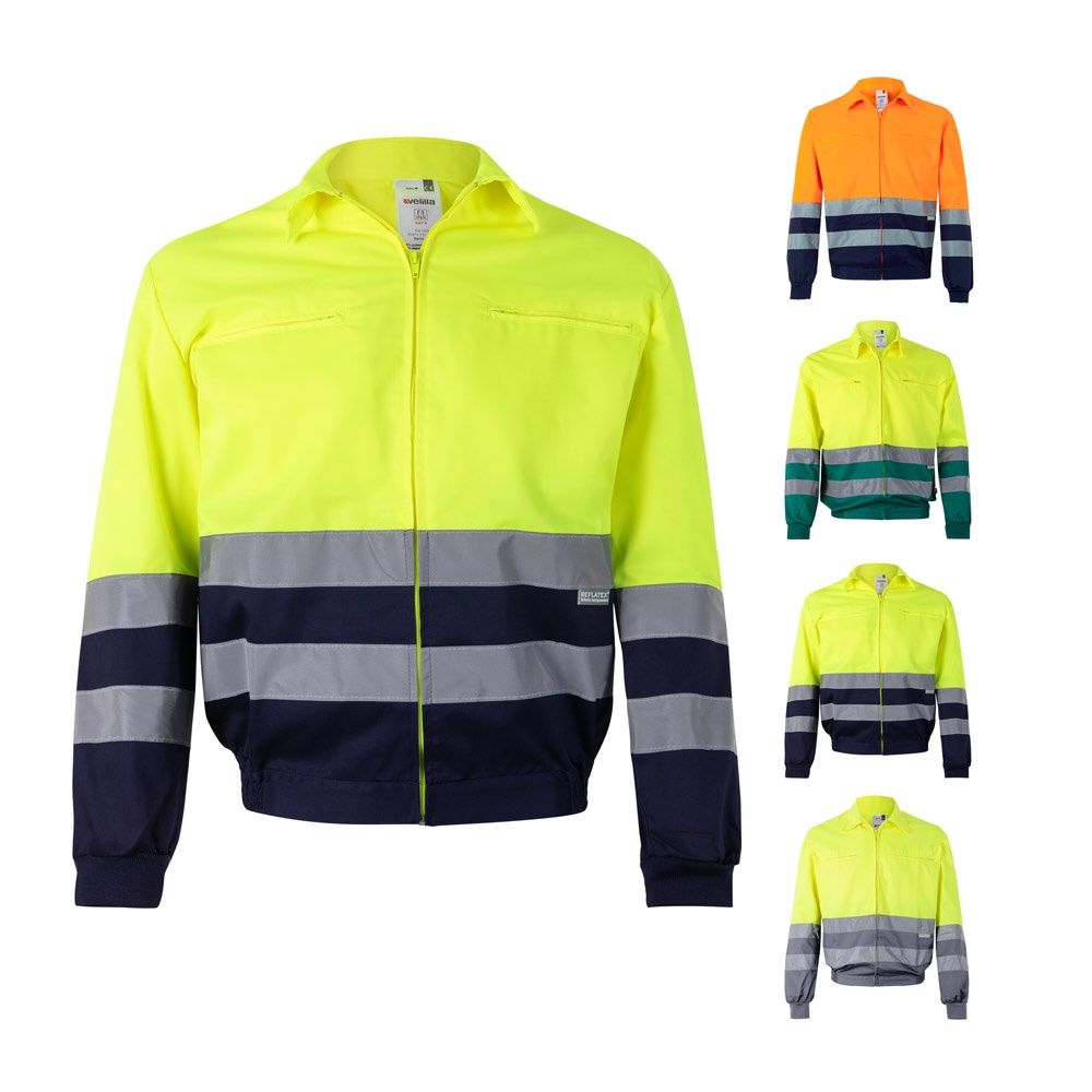 VL NEPTUNE LARGE. Giacca in twill bicolore (210g/m²) in poliestere (80%) e cotone (20%) - 36020