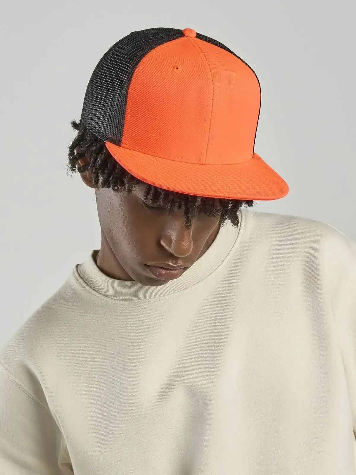 Cappello Snap Mesh-S a 6 pannelli in poliestere riciclato - Atlantis - ATSNMS