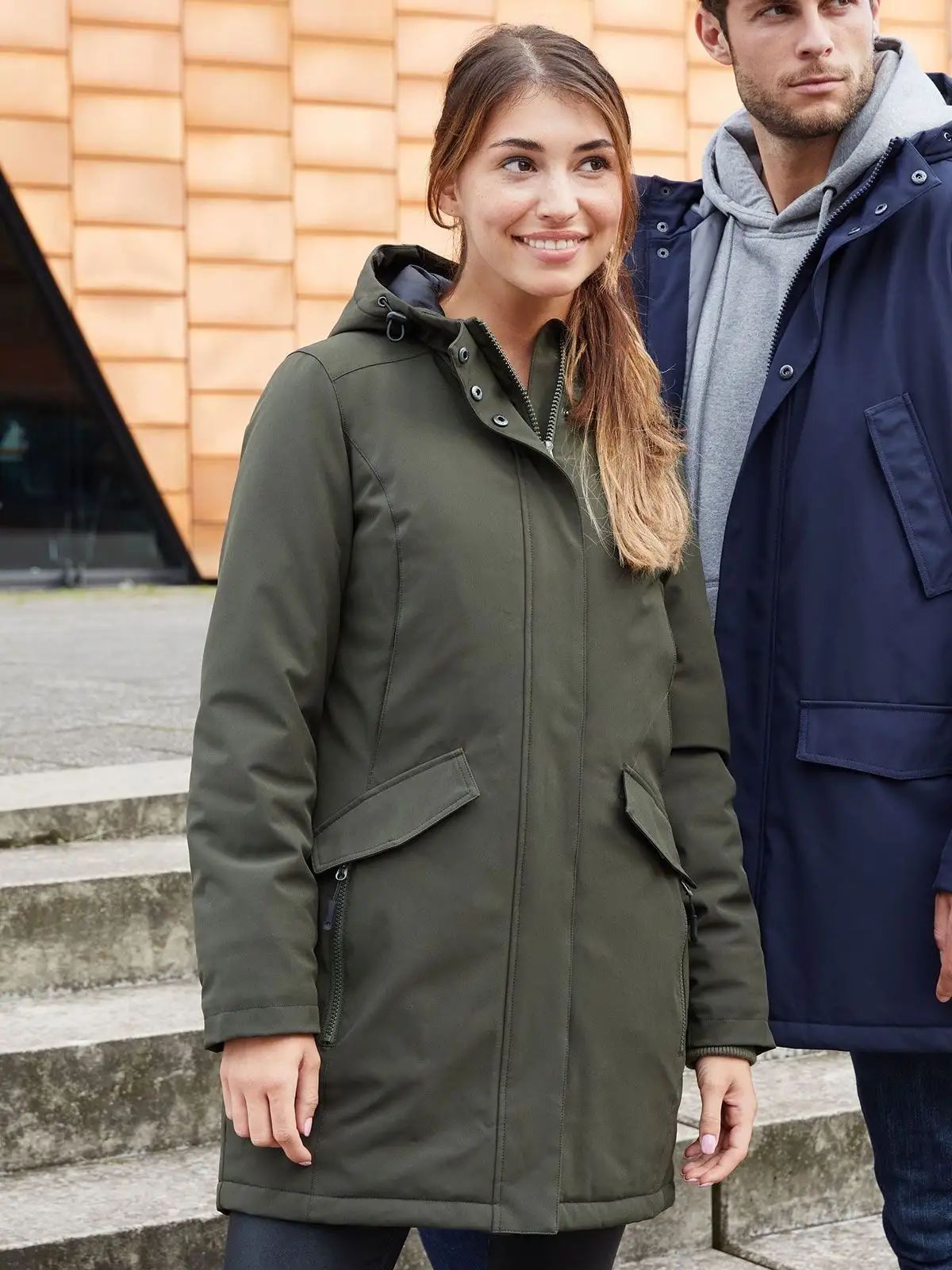 Parka da lavoro da donna in poliestere riciclato - James & Nicholson - JN1175