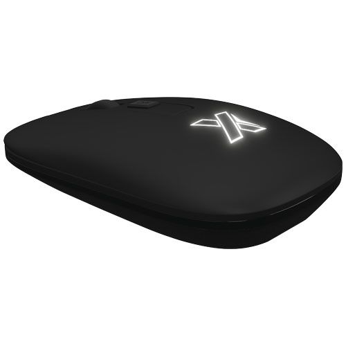 Mouse wireless in materiale antibatterico con logo luminoso SCX.design O22 - 1PX079