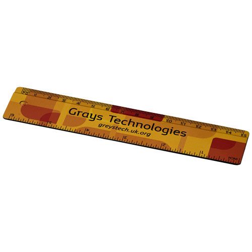 Righello Terran da 15 cm in plastica riciclata al 100% - 210534