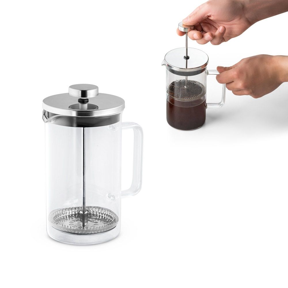 JENSON. Caffettiera in vetro borosilicato e acciaio inox 600 mL - 94237