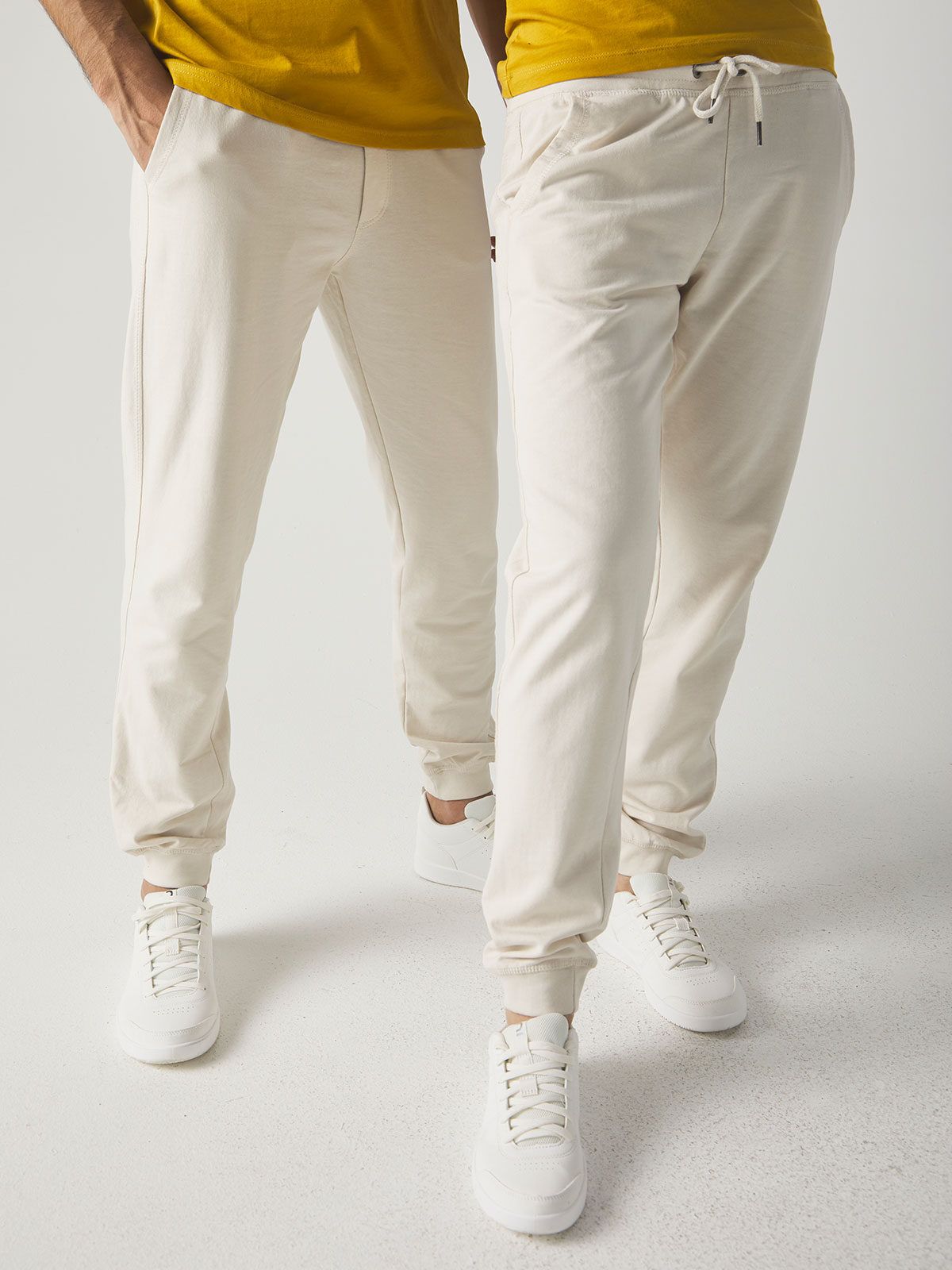 Pantaloni in felpa french terry e interno girovita e tasche in jersey - Bs - BS401