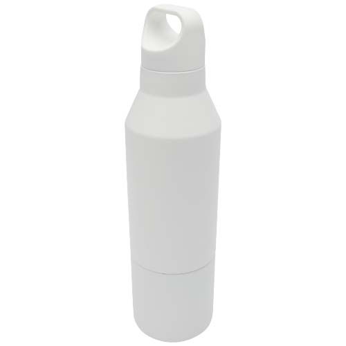 Borraccia termica da 600 ml in acciaio inox riciclato certificato RCS con tazza da 300 ml Odessy - 100840