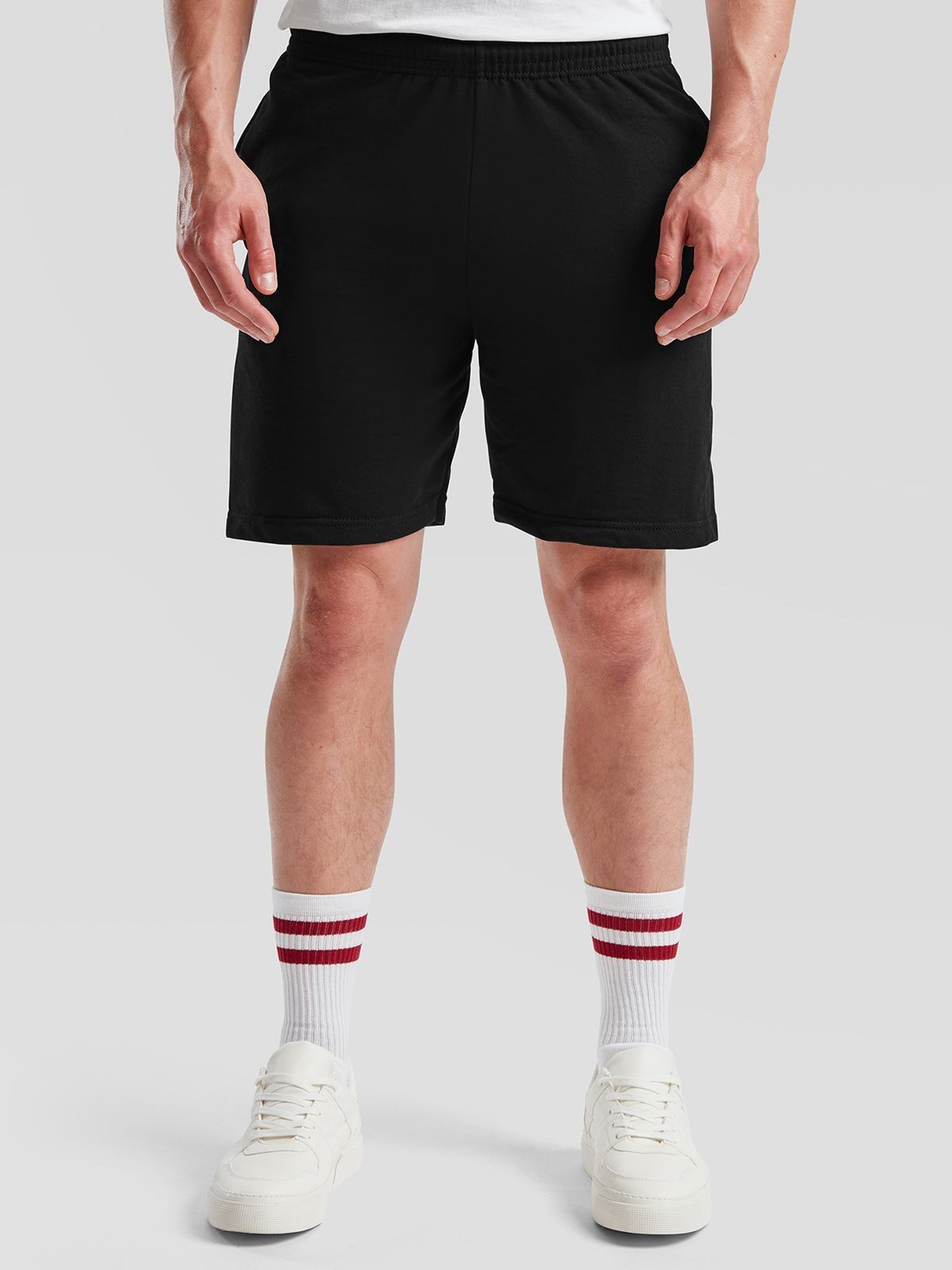 Pantaloncini corti in felpa leggera sgarzata con vita elasticizzata - Fruit Of The Loom - FR640360