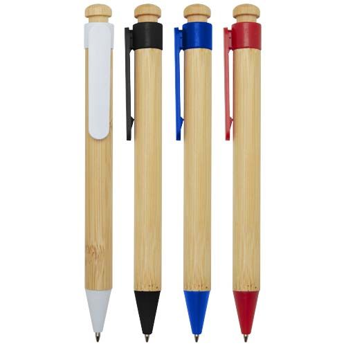 Penna a sfera in plastica riciclata e bambù Rattan - 106026