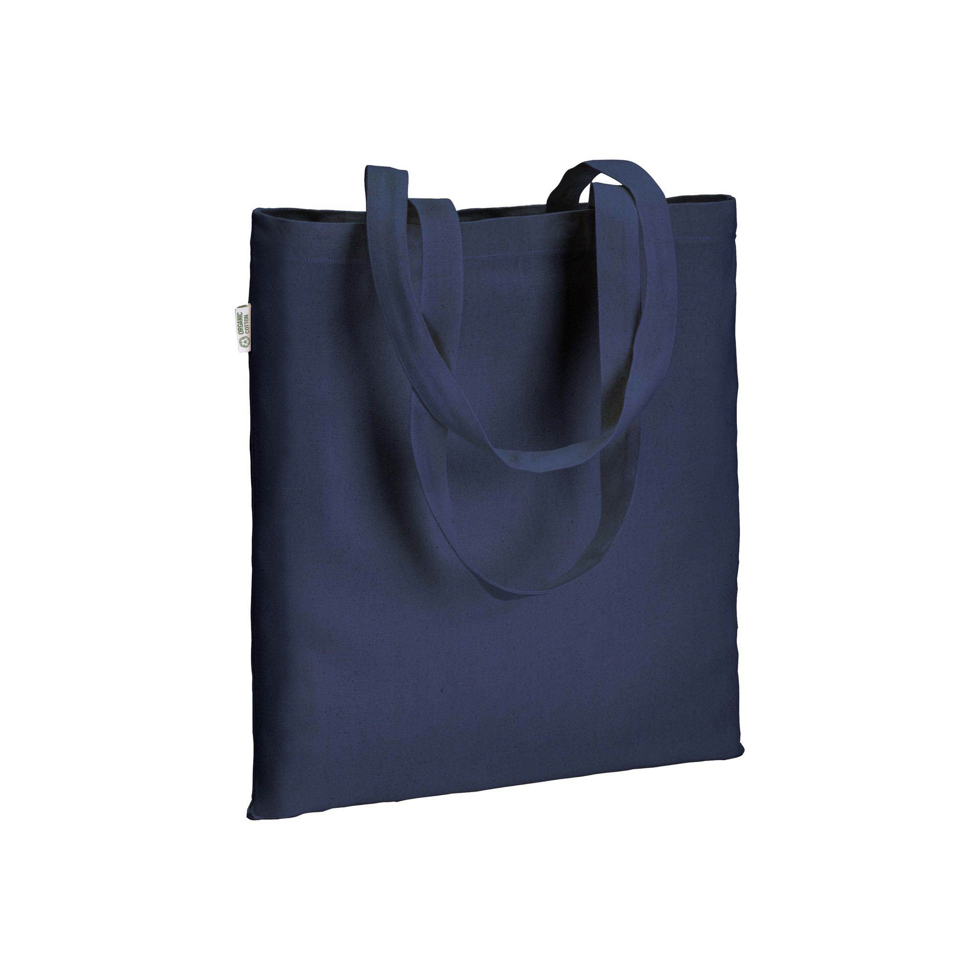 Shopper in cotone biologico 220 g/m2, manici lunghi - 24115