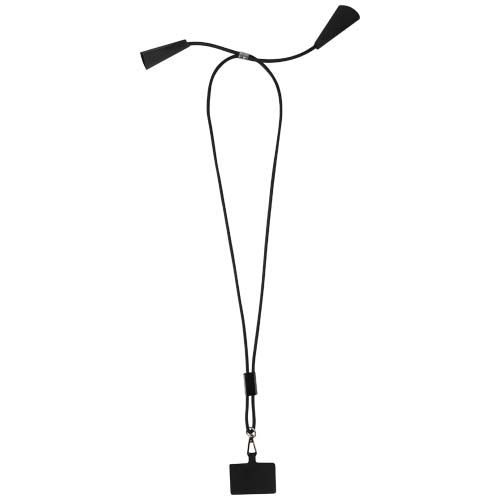 Lanyard per smartphone in plastica riciclata con cavo integrato per la sincronizzazione dati e la ricarica rapida 5 in 1 da 100 W Funi - 124453