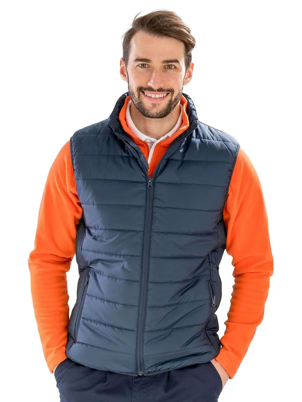 Gilet con zip e protezione per il mento - Result - RER244X