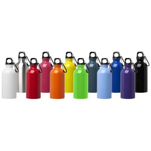Borraccia da 400 ml in acciaio inossidabile certificato RCS a parete singola con moschettone Oregon - 100860