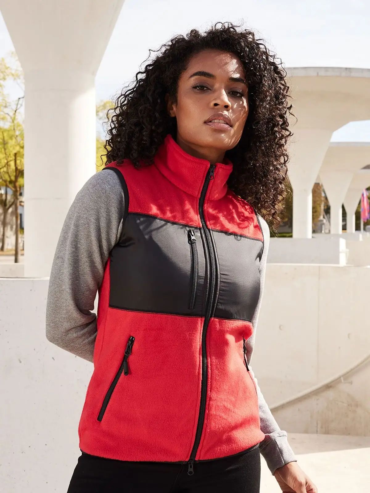 Gilet in pile da donna in materiale misto morbido - James & Nicholson - JN1309