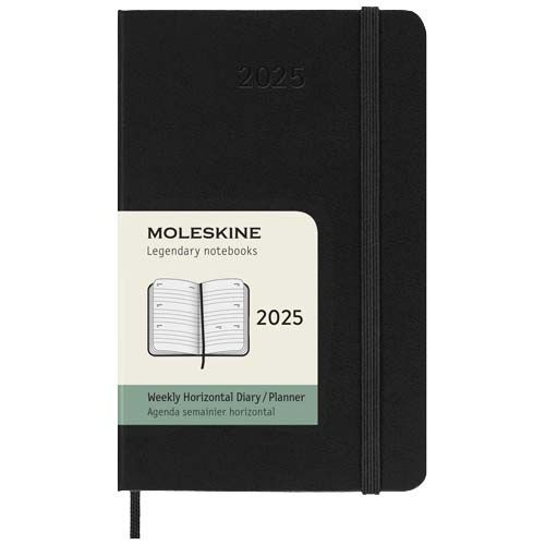 Agenda settimanale tascabile 12 mesi formato orizzontale con copertina rigida Moleskine - 107944