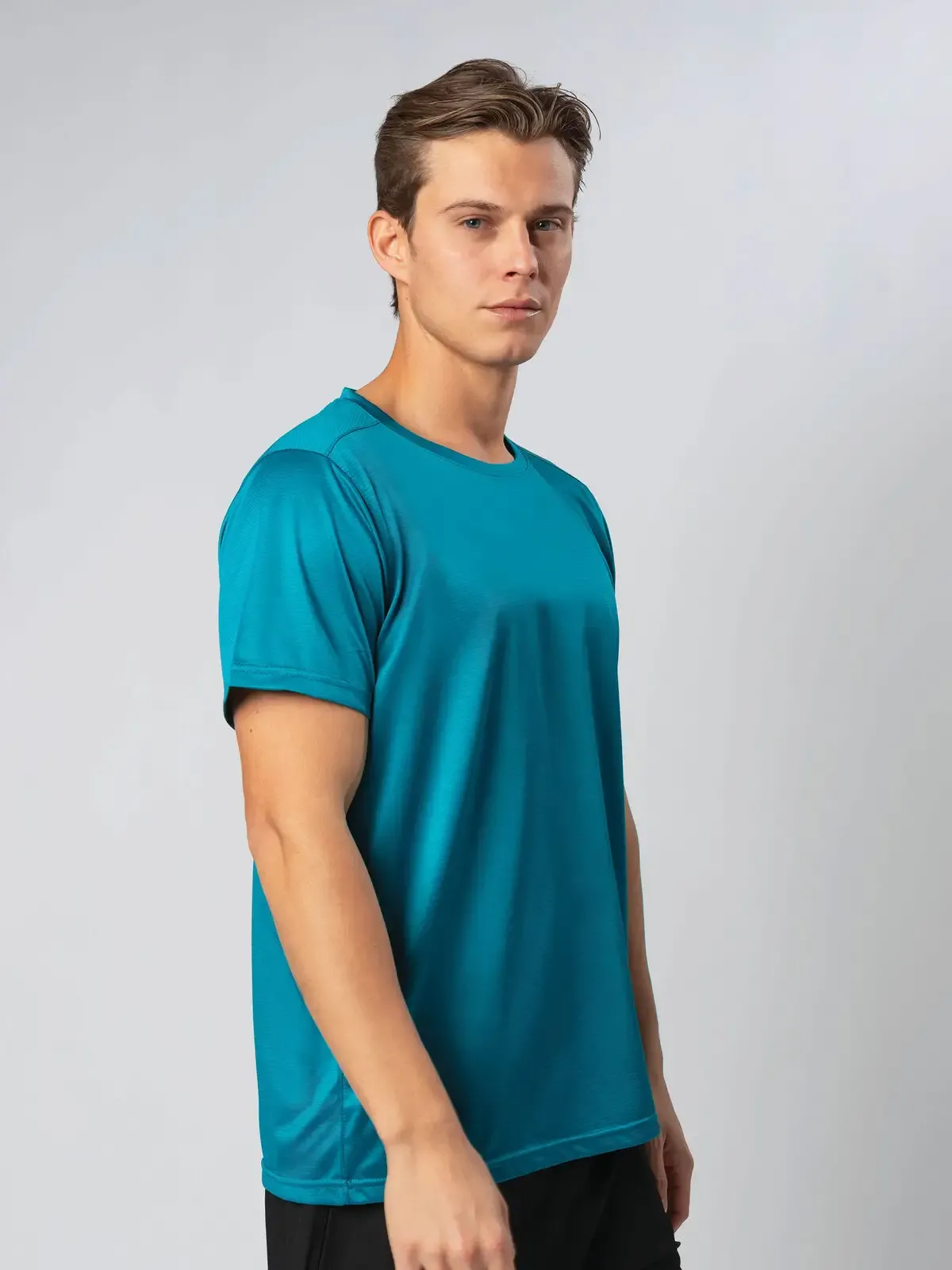 T-shirt in tessuto performance con parasudore in contrasto - Sprintex - SP111