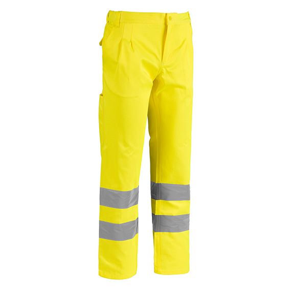 Pantalone da lavoro ad alta visibilità in poliestere e cotone  - Sottozero job - 1560X.