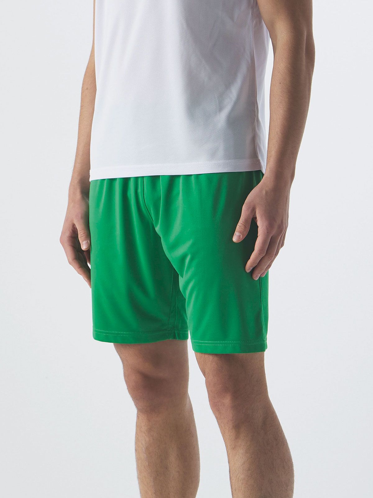 Pantaloncini con elastico in vita con cordoncino in tinta - Sprintex - SP400