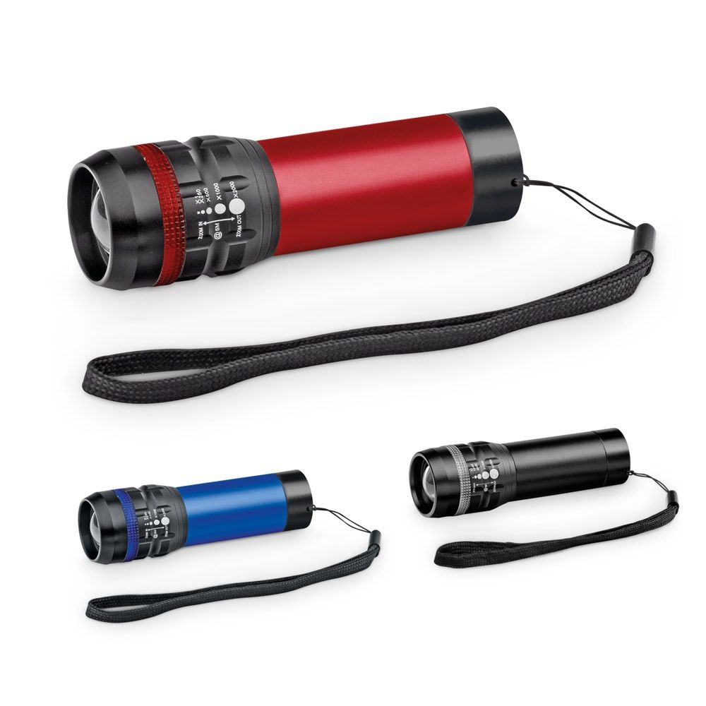 ZOOMIN. Torcia in alluminio con funzione zoom con 3 modalità di illuminazione - 94758