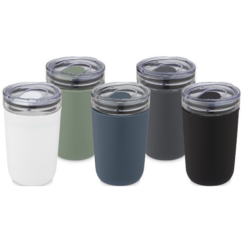 Bicchiere Bello da 420 ml in vetro con parete esterna in plastica riciclata - 100675