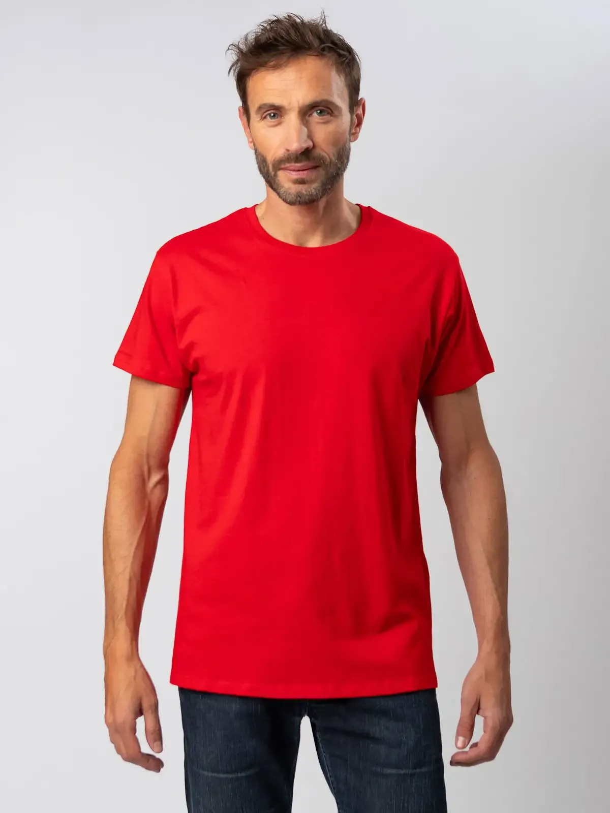 Maglietta a manica corta in tessuto ring-spun single jersey - Bs - BS020