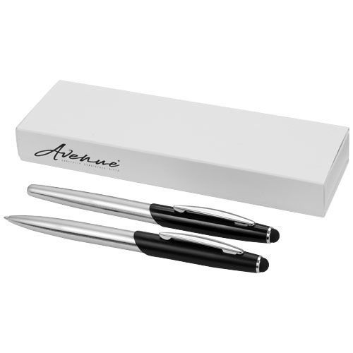 Set penna a sfera e penna roller con stylus Geneva (inchiostro blu) - 106670