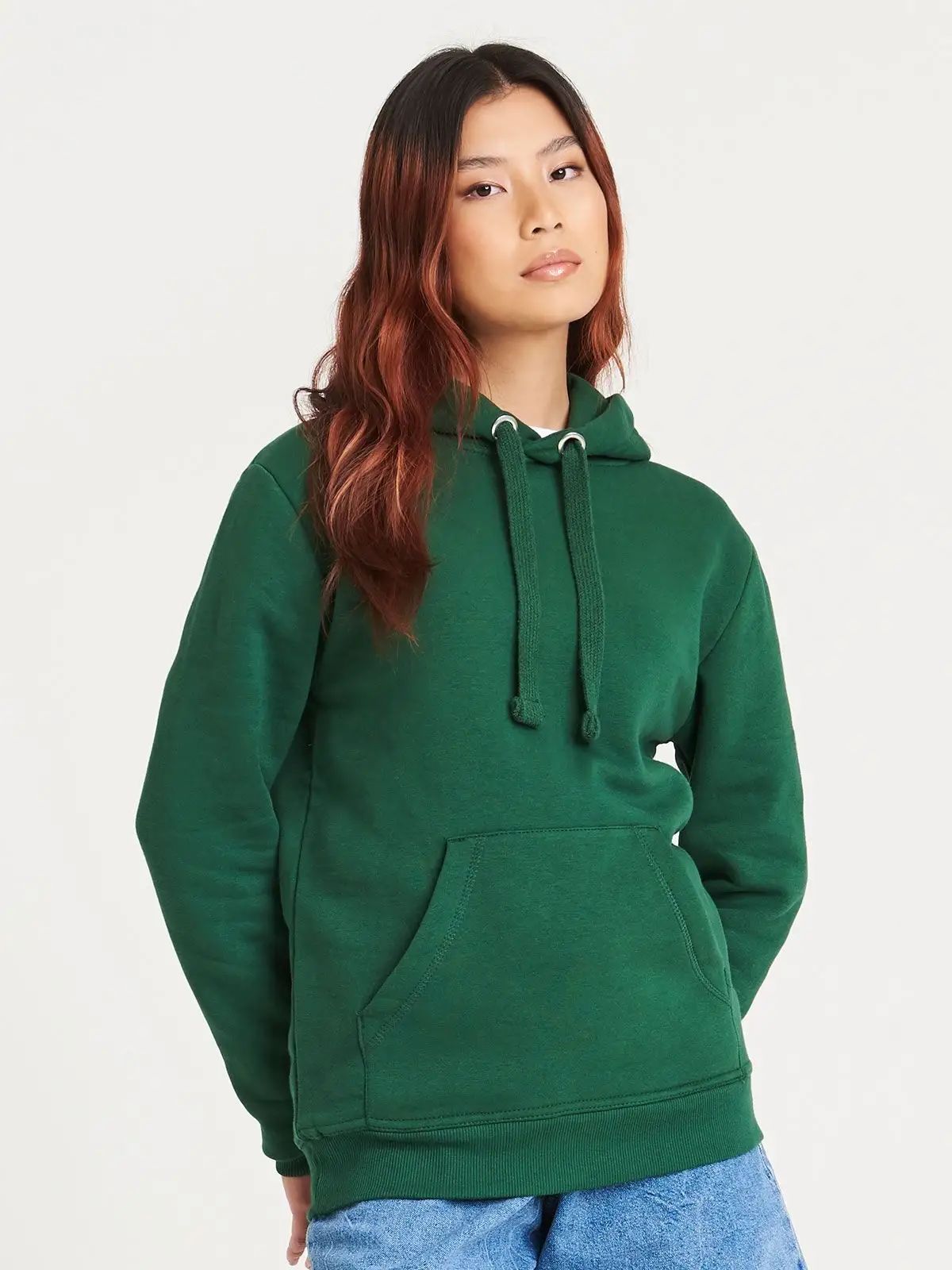 Felpa con cappuccio in single jersey all'interno e cuciture doppie - Awdis Just Hoods - JH101