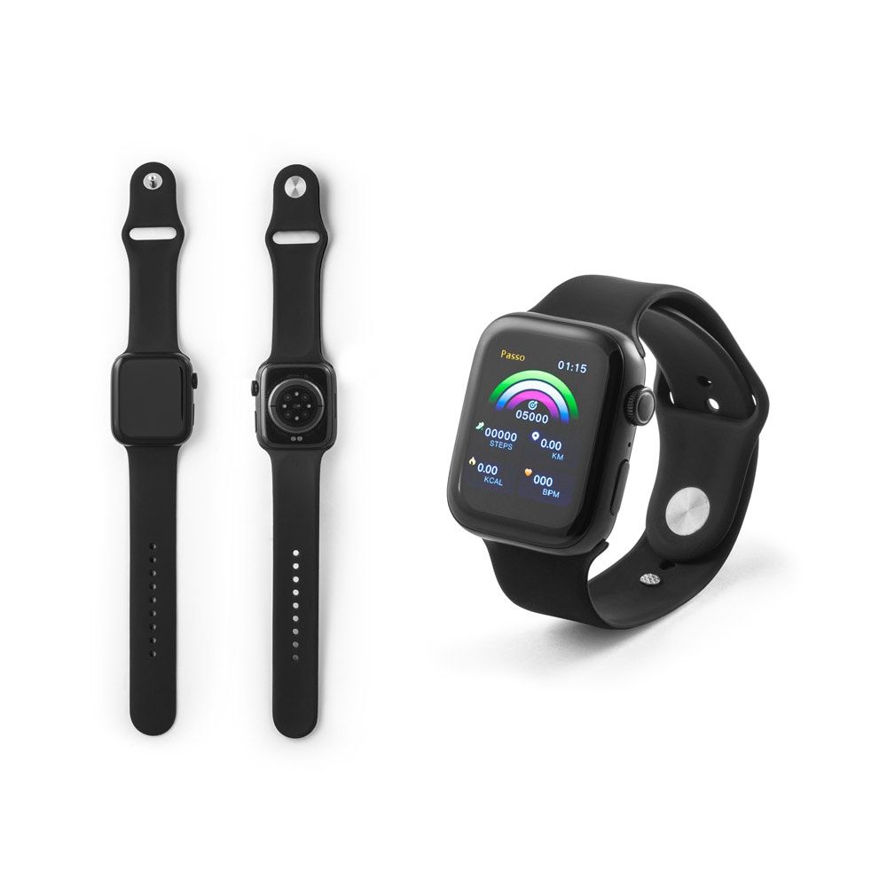 WILES. Smartwatch con schermo da 1.85", IPX4, autonomia di 3 giorni e cinturino in silicone - 97136