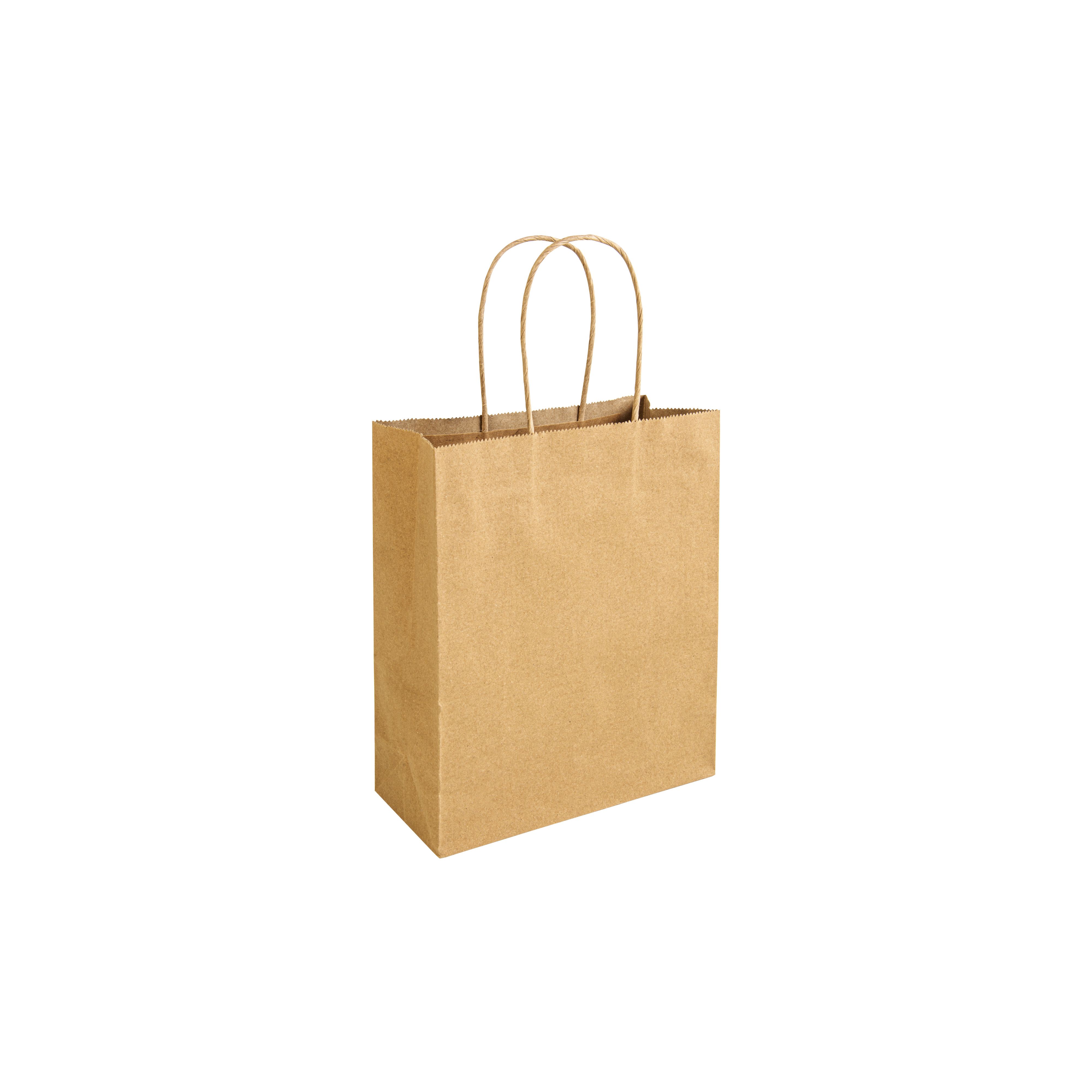 Shopper in carta riciclata 100 gr/m2 con soffietto - 23119