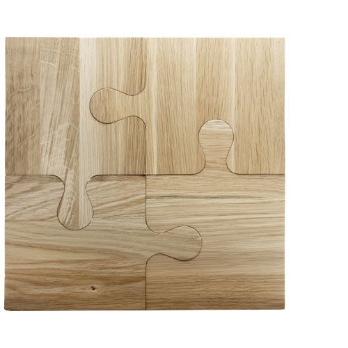 Tagliere in rovere con design puzzle SCX.design K05 - 1PX154