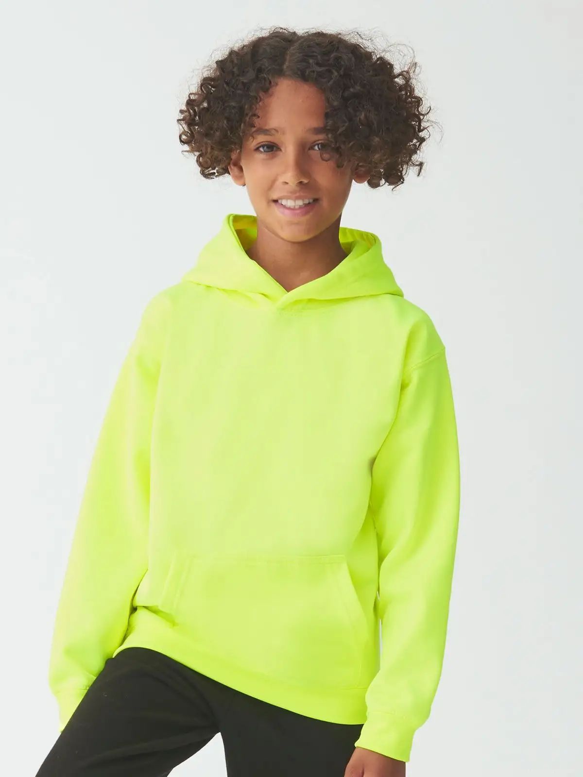 Felpa da bambino Electric dai colori molto accesi con cappuccio - Awdis Just Hoods - JH004J