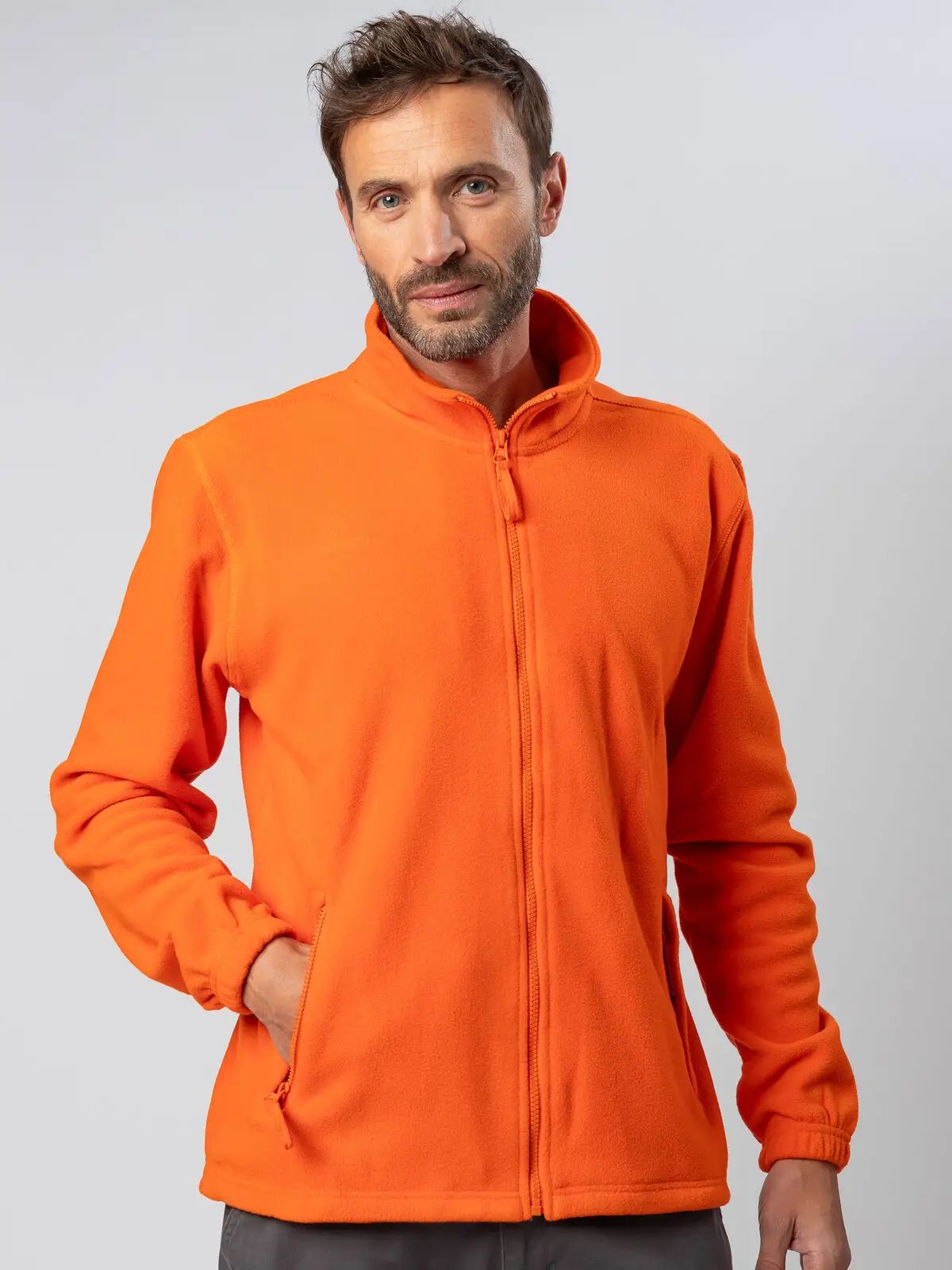Pile con zip intera e tessuto micropile pesante anti-pilling - Bs - BS363