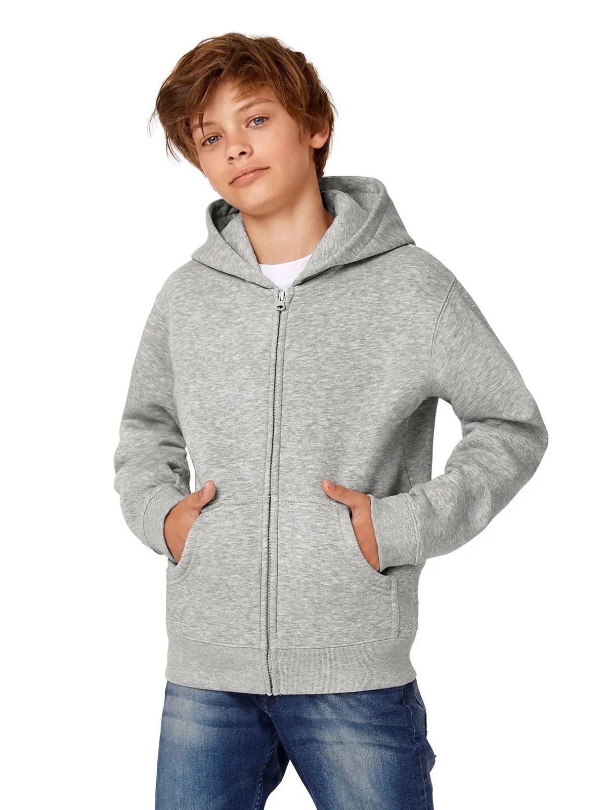 Felpa da bambino in poliestere e cotone - B&C - BCWK682