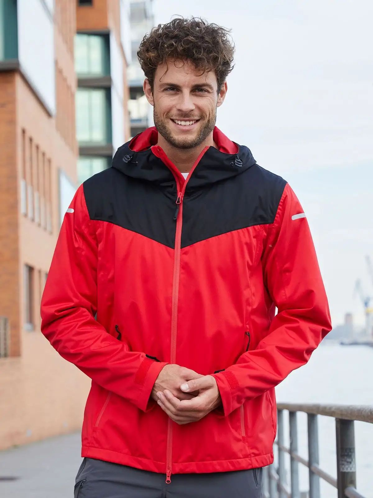 Giacca da uomo Allweather softshell a 2 strati foderata in poliestere - James & Nicholson - JN1180