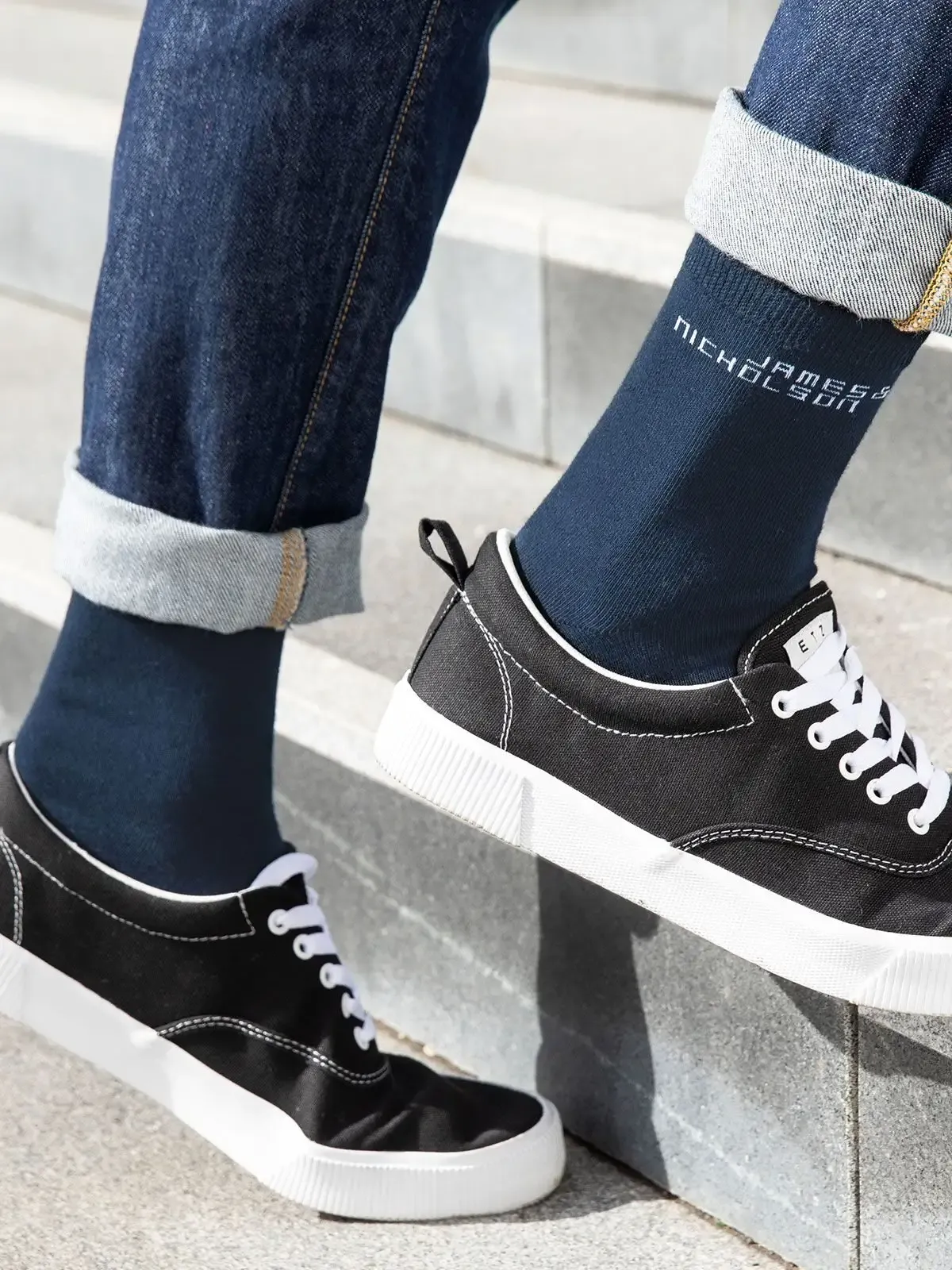 Calzini con fascetta elastica in Lycra e cucitura piatta - James & Nicholson - JN8032