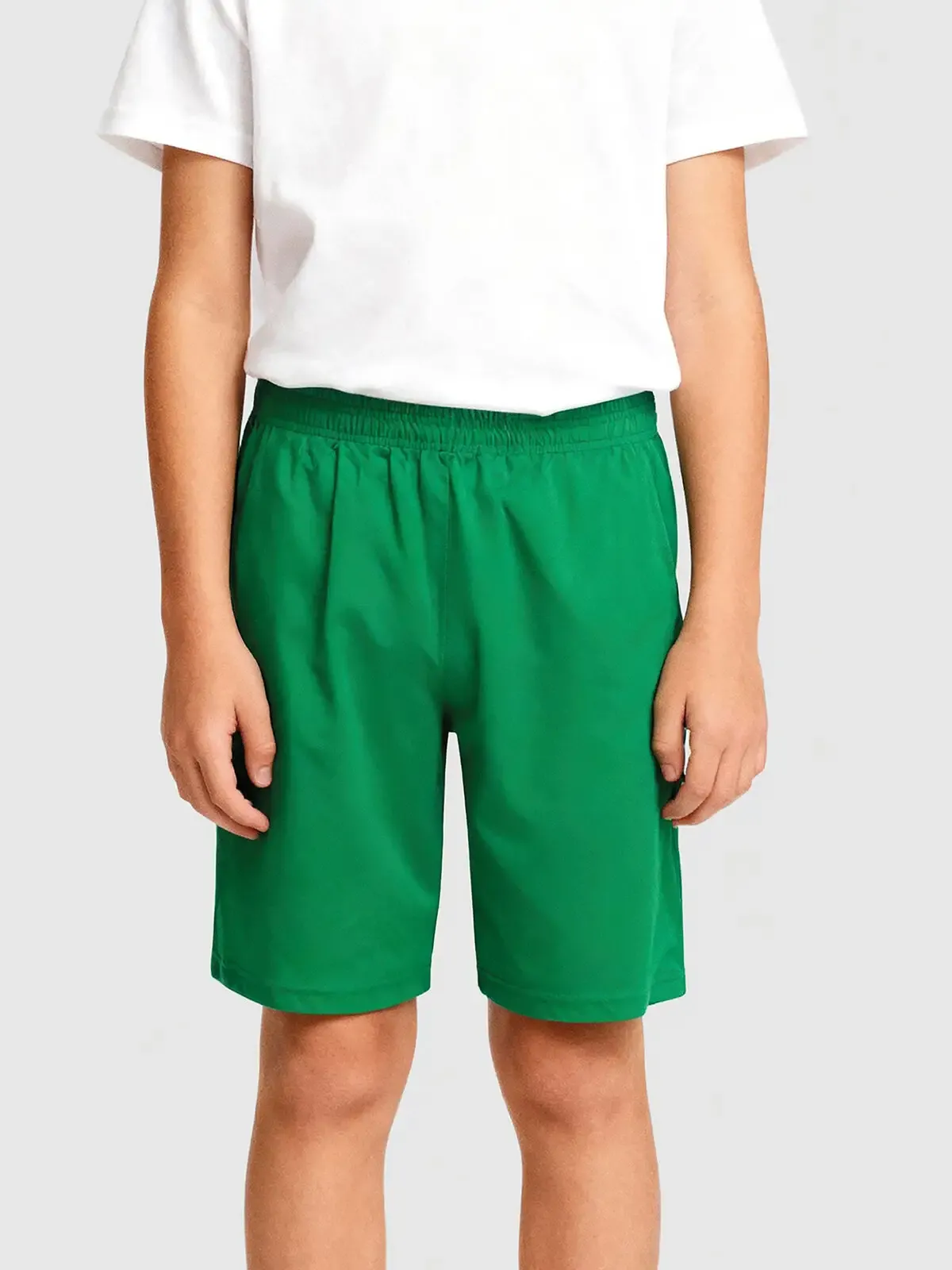 Pantaloncino da bambino con elastico in vita con cordoncino in tinta - Sprintex - SP401