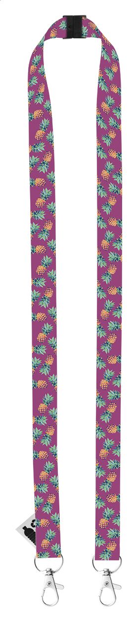 Subyard Double Safe RPET. lanyard stampa sublimazione - AP718982