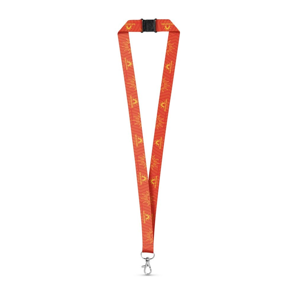 BRISTOL. SET Lanyard SUBLIMATION Long II (20 mm) con moschettone a grilletto da 20 mm e chiusura di sicurezza - 94971