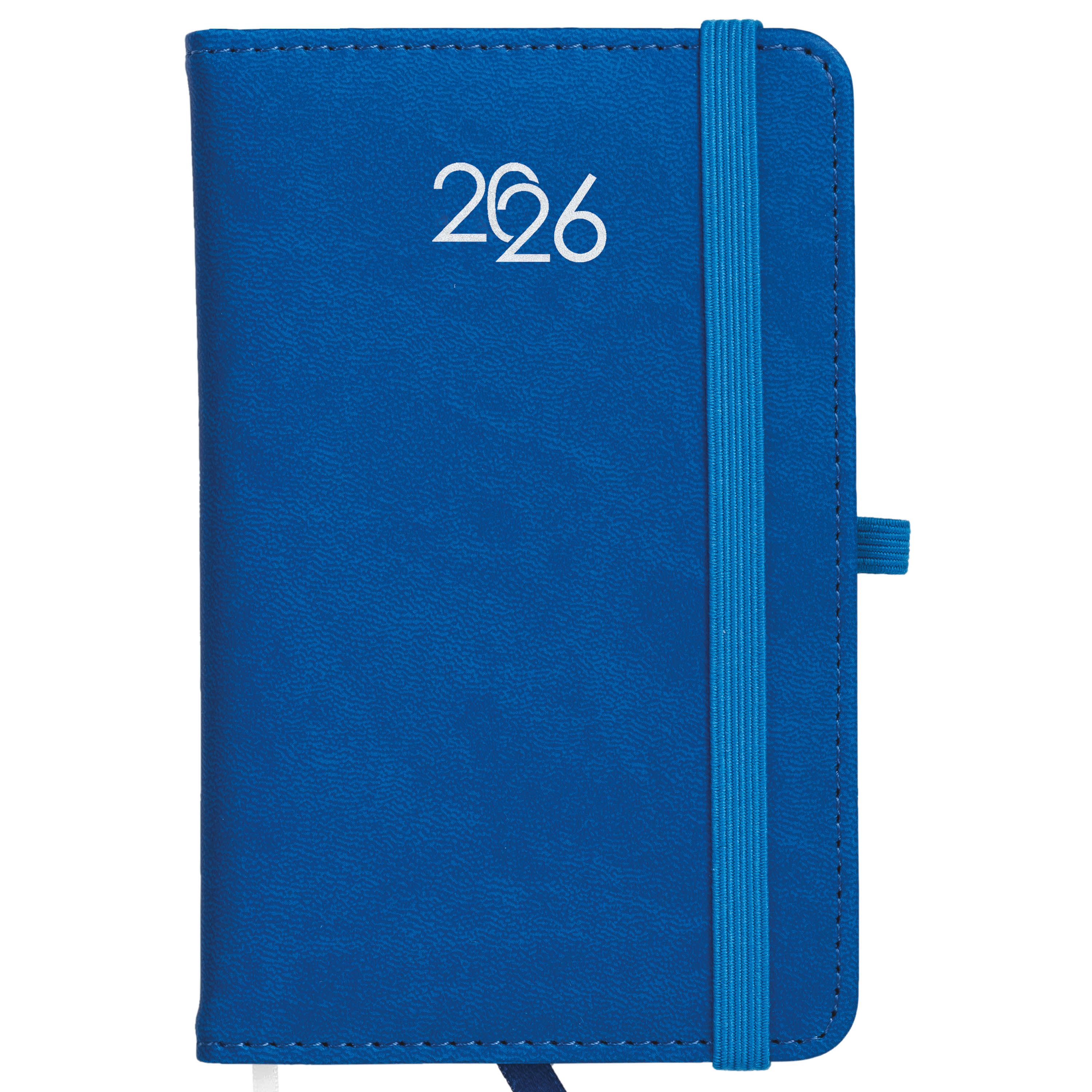 Agenda tascabile settimanale 2026, copertina rigida in PU termovirante con impuntura - 26715