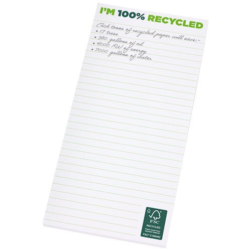 Blocco note 1/3 A4 in carta riciclata Desk-Mate® - 21284