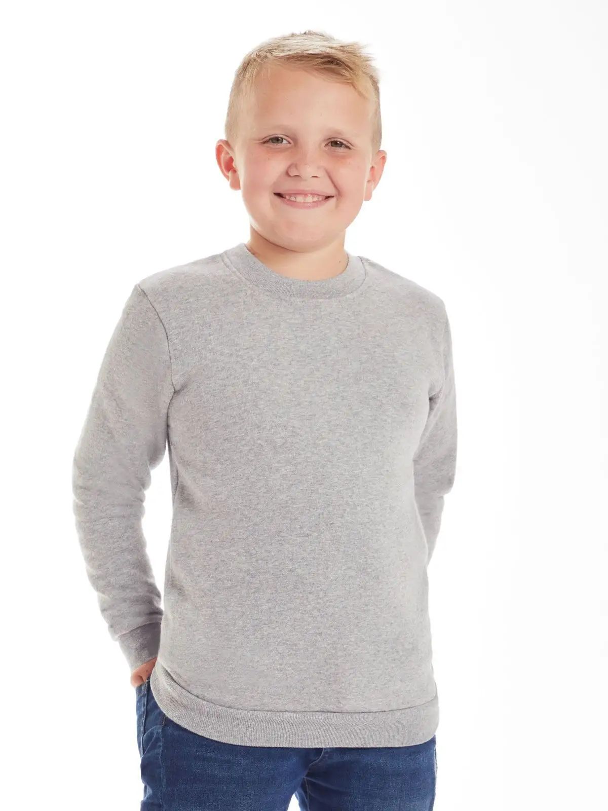 Felpa da bambino a girocollo e vestibilità unisex - Mantis Kids - MAMK05