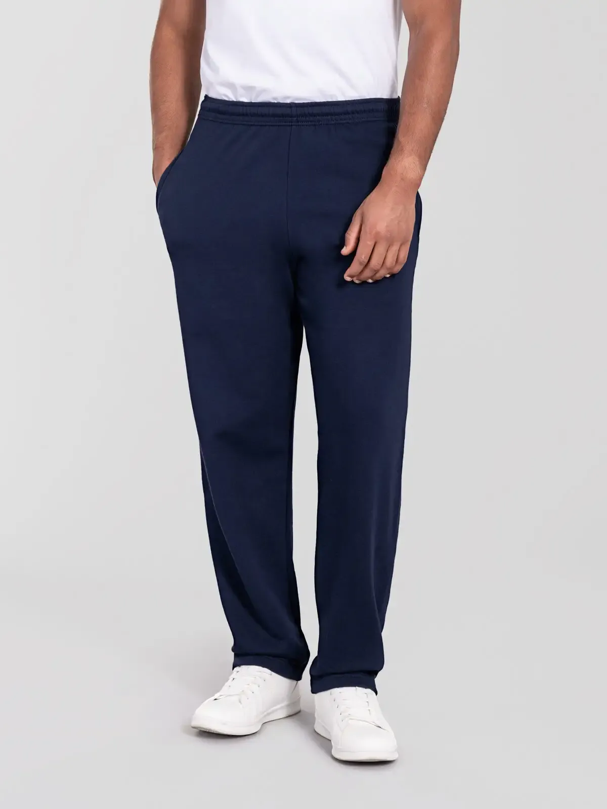 Pantaloni con una vestibilità classica Iconic 250 Open Hem Jog Pants - Fruit of the Loom - FR640640