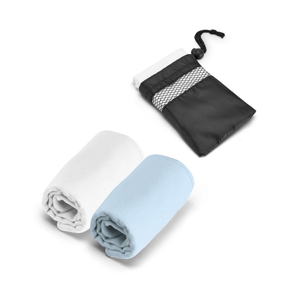 TRAVIS. Asciugamano sportivo in microfibra con custodia 190T (210 g/m²) - 99966