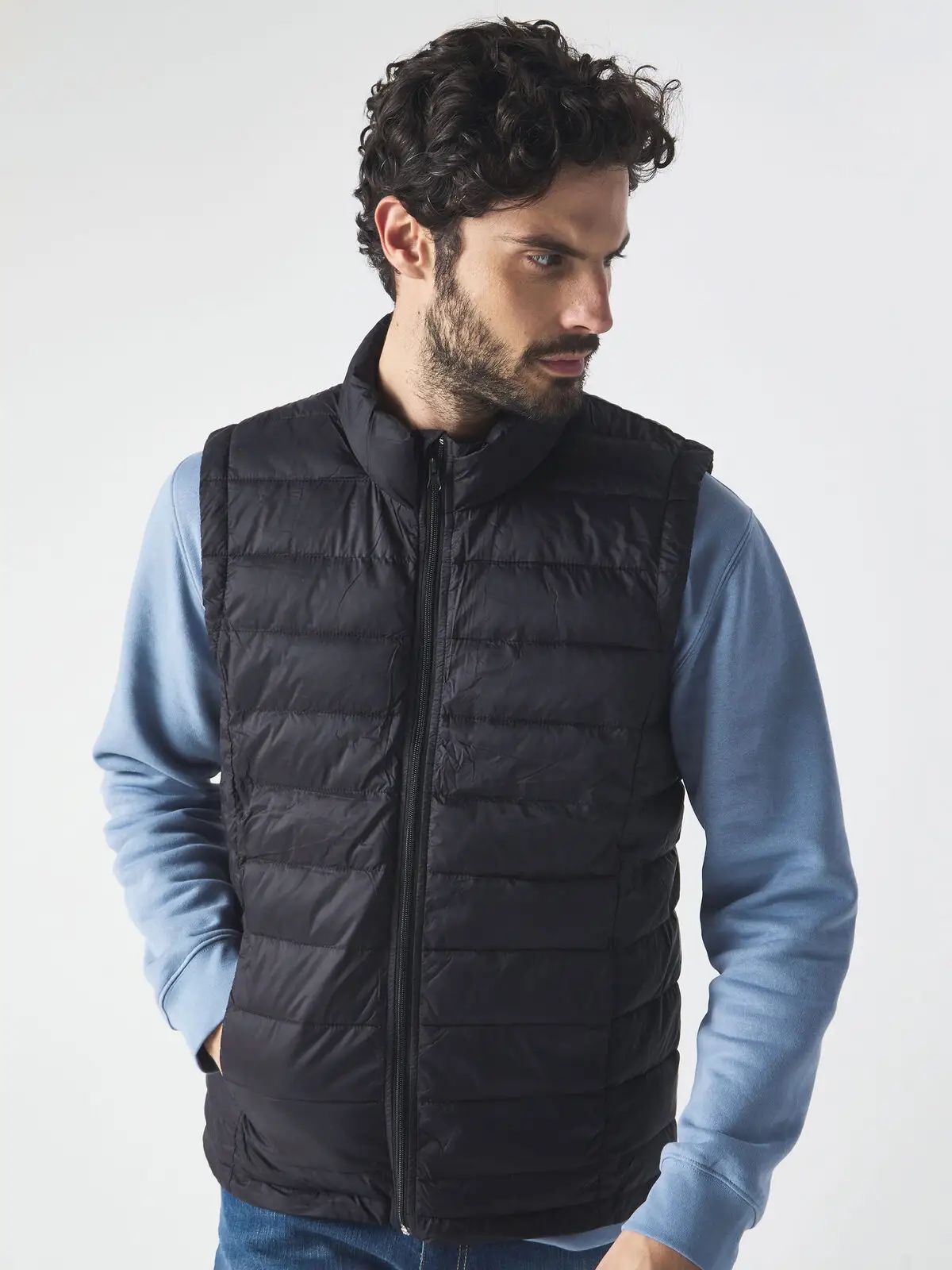 Piumino Nevada smanicato a trapunte orizzontali - Bs - BS581