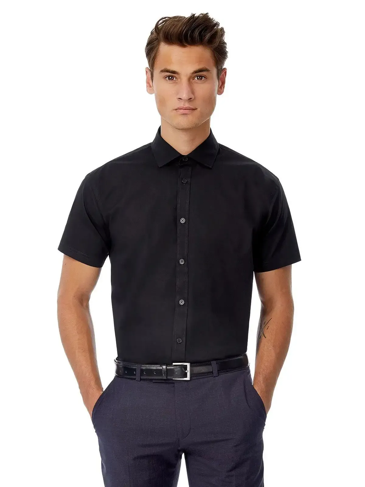 Camicia da uomo in popeline elegante - B&C - BCSMP22
