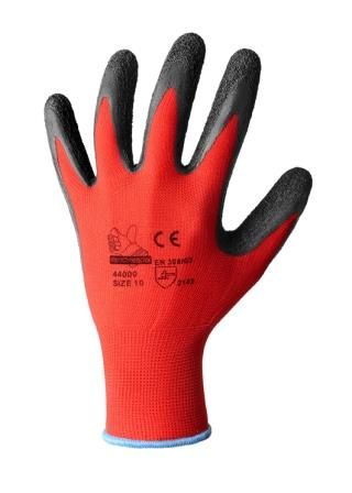 Guanto da lavoro in poliestere spalmato lattice crinkle  - Heavy duty protection - 44000