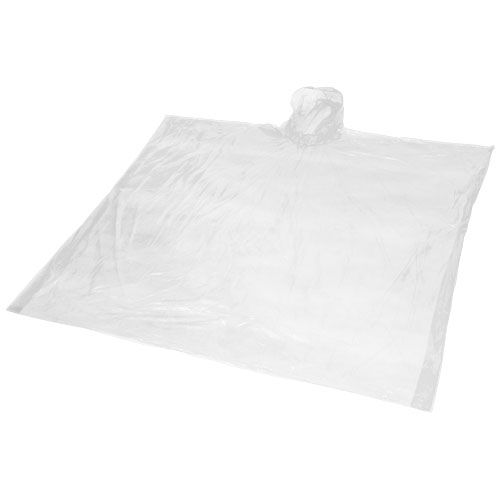 Poncho impermeabile monouso in materiale riciclato certificato GRS con custodia Mayan - 109417