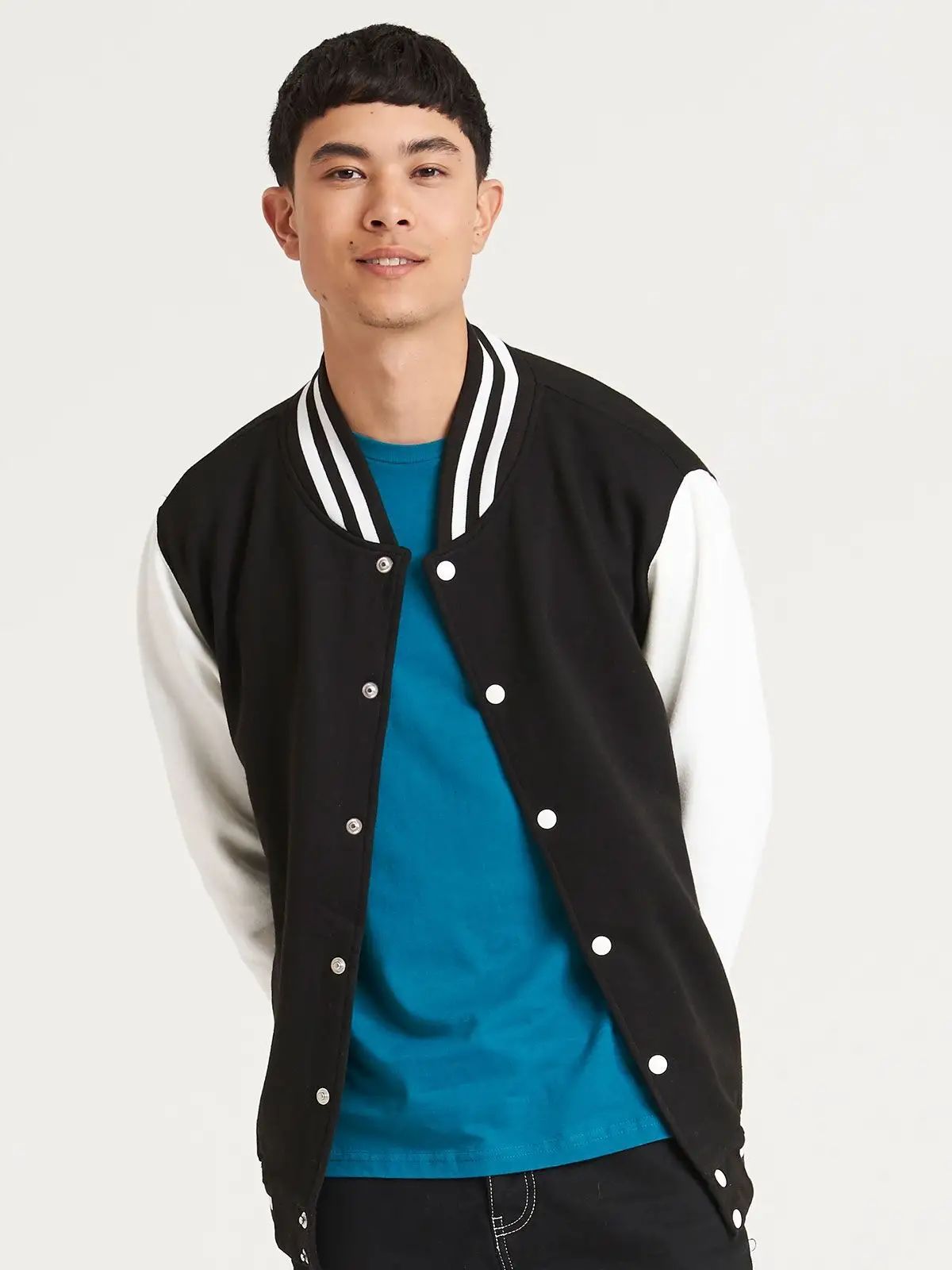Felpa Varsity con maniche set-in di colore contrastante - Awdis Just Hoods - JH043