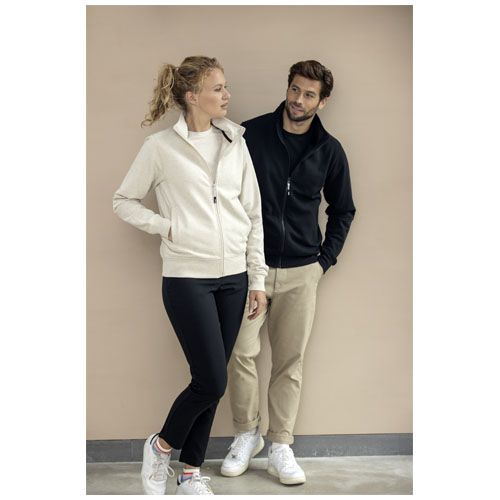 Maglione unisex in tessuto riciclato a cerniera intera Galena Aware™ - 37540