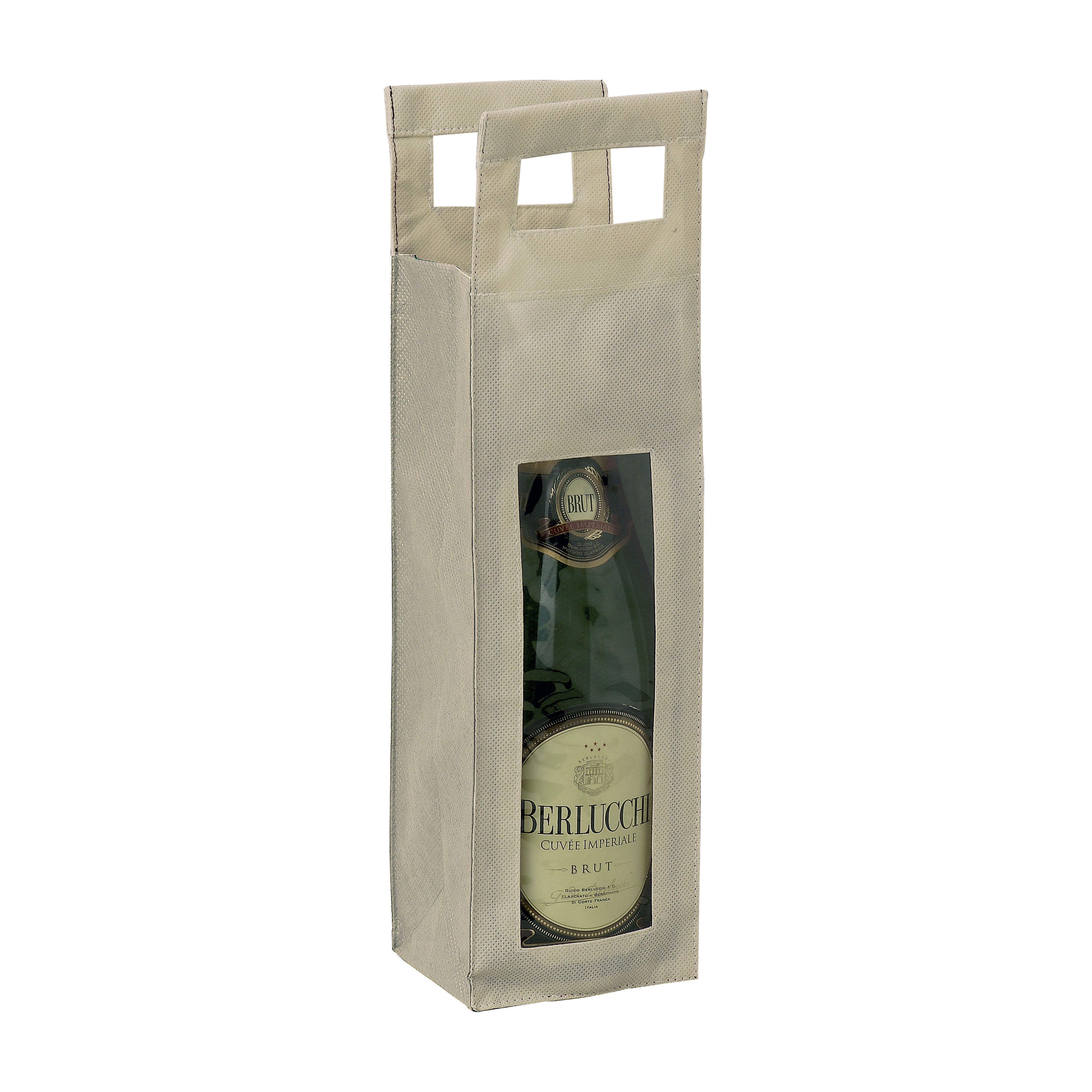 Borsa portabottiglia, con finestra in plastica - 05033