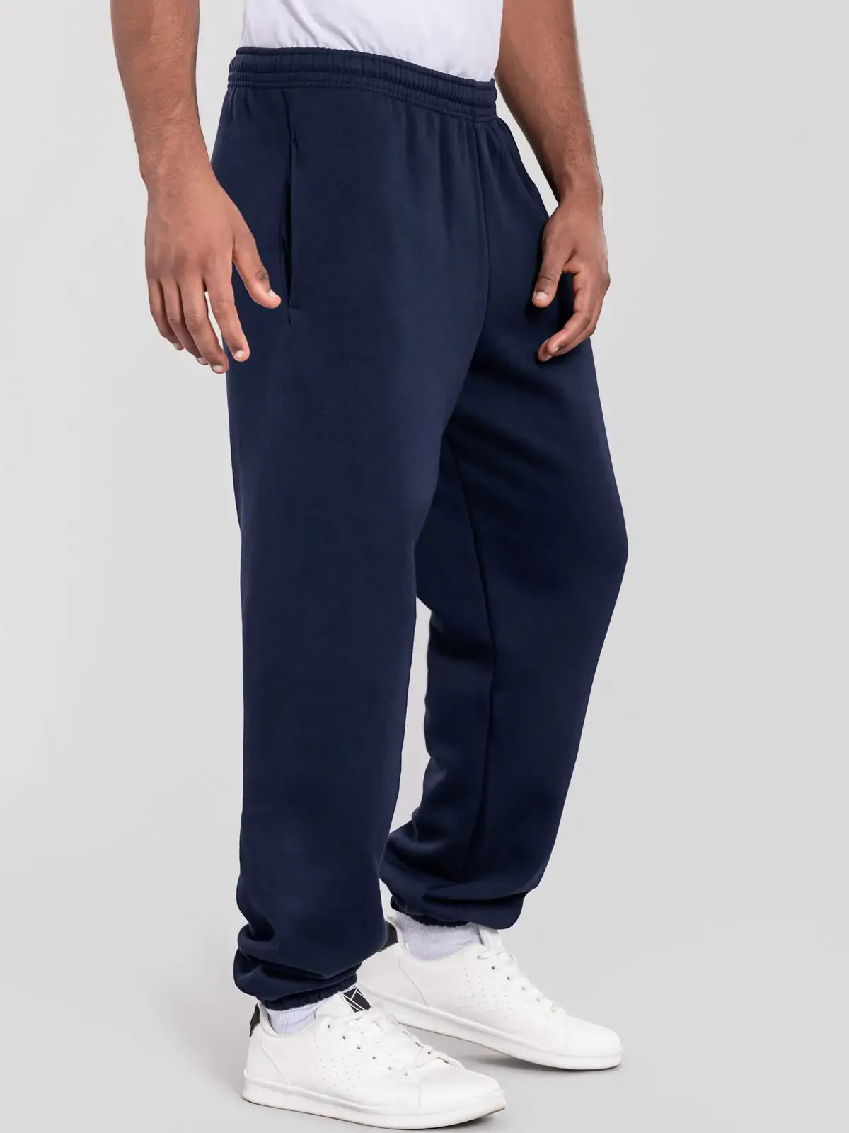Pantaloni 100% cotone pettinato ring spun Iconic Premium Elasticated Cuff Jog Pants - Fruit of the Loom - FR640560