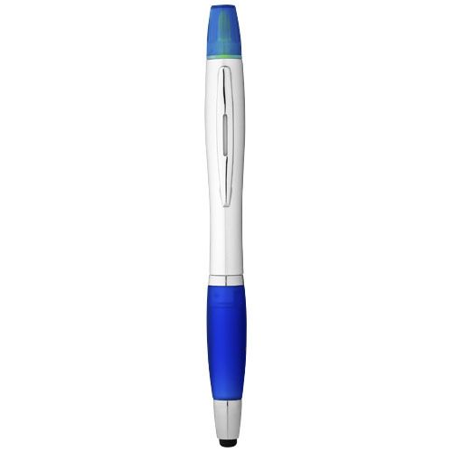 Penna a sfera con stylus ed evidenziatore Nash (inchiostro nero) - 106581