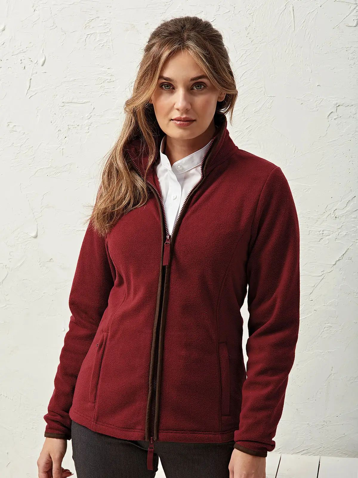 Giacca in pile da donna a maniche lunghe con colletto rialzato - Premier - PR824